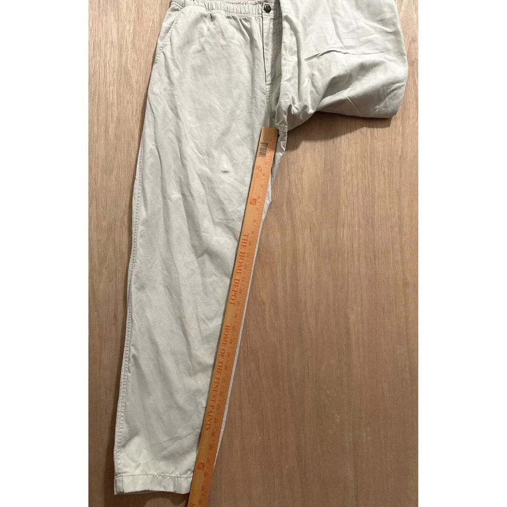 J.Crew Mens Pier Pant Cotton-Linen Blend Pants Light Khaki Size M Style CJ363